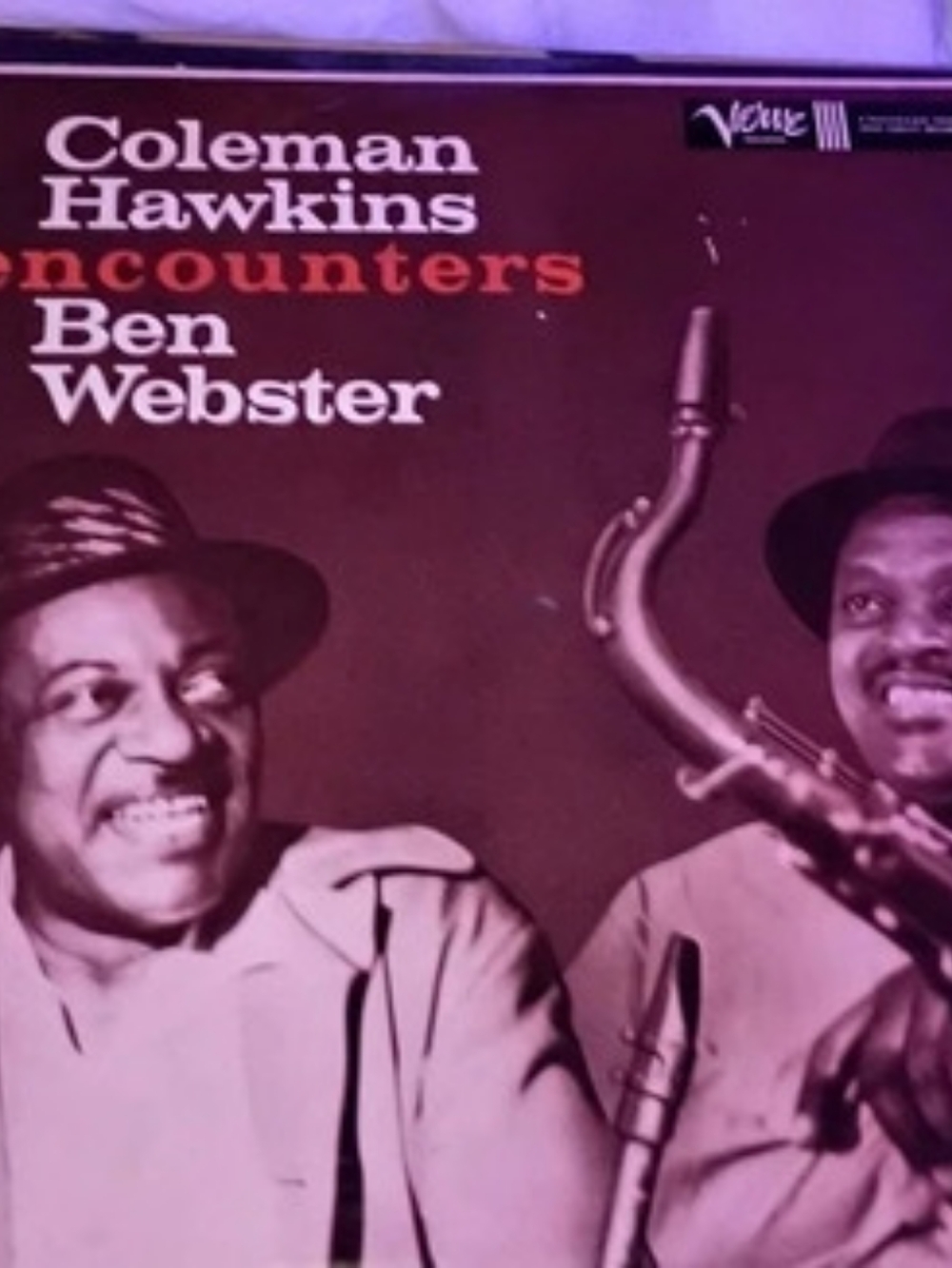 Verve Coleman Hawkins Encounters Ben Webster Jazz Vinyl Record